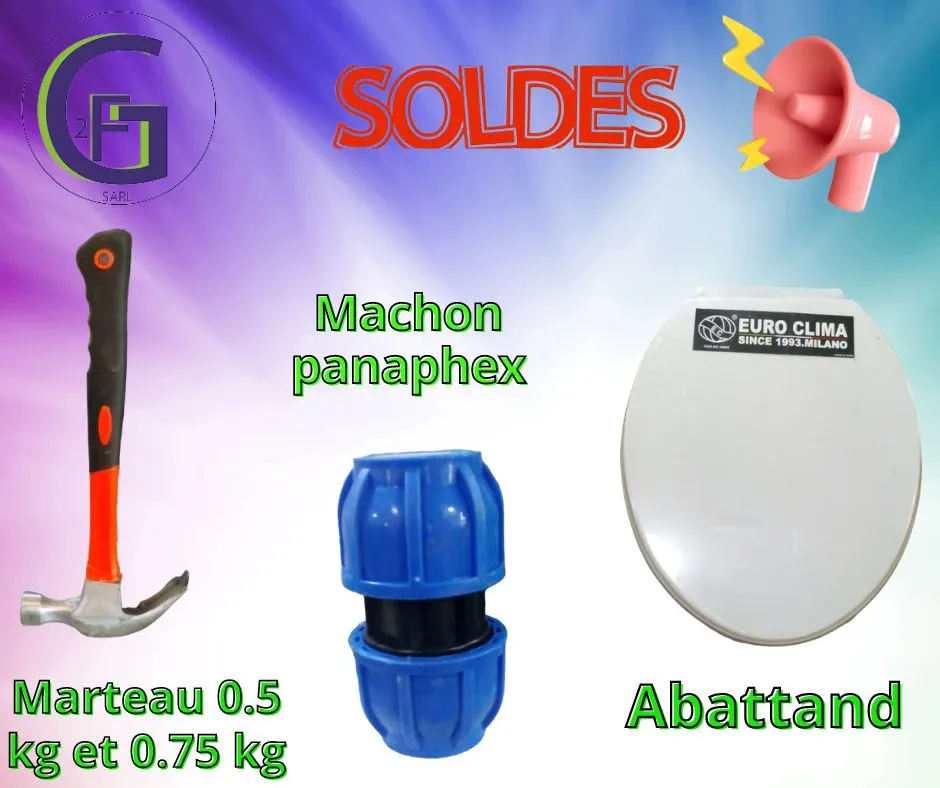 Marteau, Manchon et Abattant